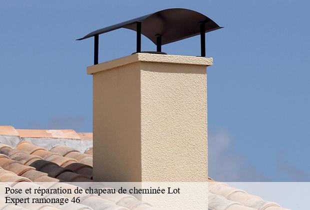 Pose et réparation de chapeau de cheminée 46 Lot  Expert ramonage 46