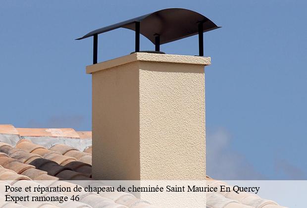 Pose et réparation de chapeau de cheminée  saint-maurice-en-quercy-46120 Expert ramonage 46